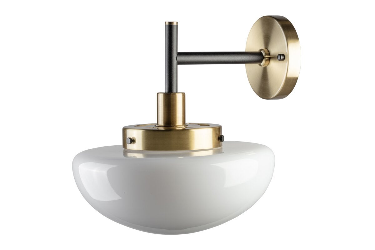 Kinkiet ścienny LAMIA, E27 max 40W, śr. 30,6 cm, czarno-złoty, IP20 – GTV LIGHTING
