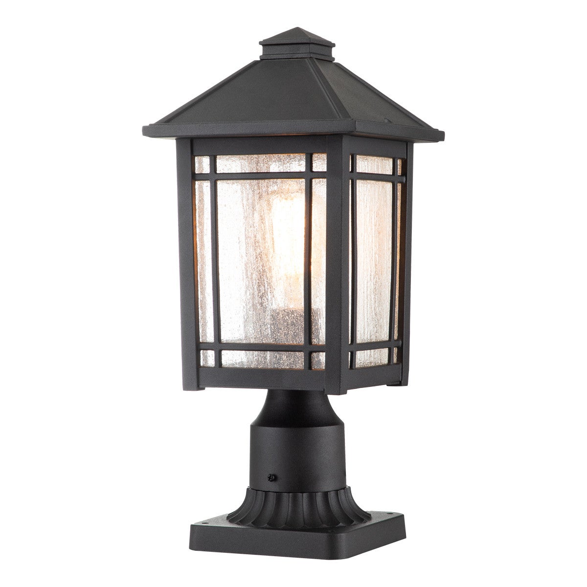 Lampa zewnętrzna cokołowa czarna E27 60W Cedar Point Quoizel