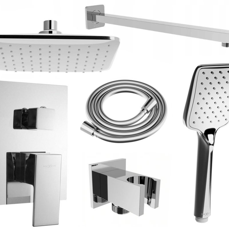 Mexen Uno DR62 zestaw prysznicowy podtynkowy, chrom - 71435DR62-00