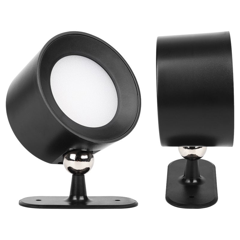 Lampa wewnętrzna kinkiet LED Rino 1W 3CCT 120 stopni magnetyczna z pilotem czarna MasterLED
