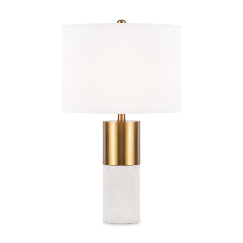 Lampa stołowa z białym abażurem Bianco Maytoni Z030TL-01BS