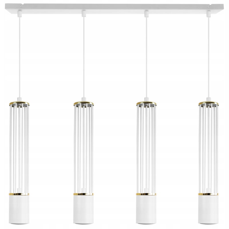 Lampa sufitowa wisząca Light Home LH Aria 4x GU10 biały/złoty