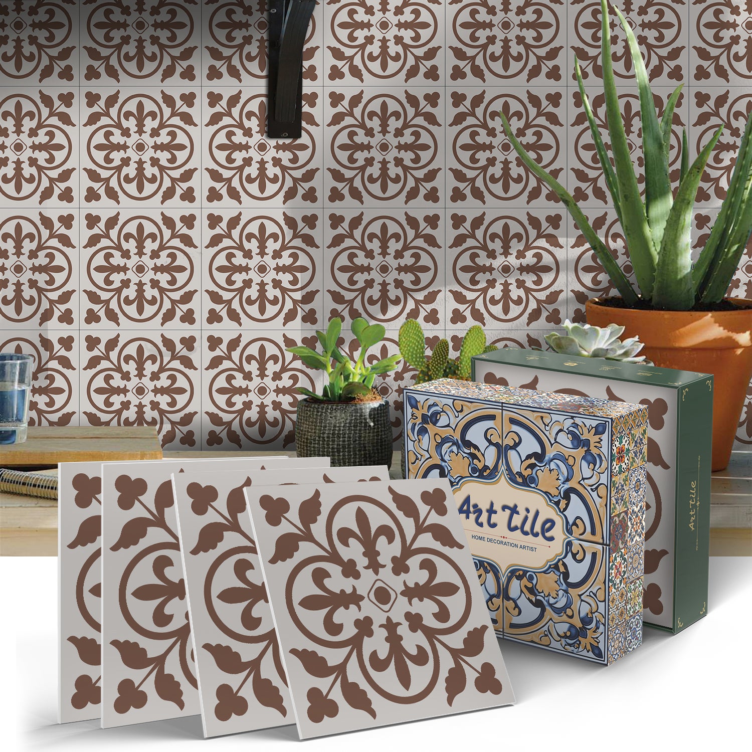 Zestaw 12 samoprzylepnych paneli ściennych 3D, płytki backsplash, naklejki dekoracyjne, wodoodporne i odporne na ciepło, 15 cm x 15 cm