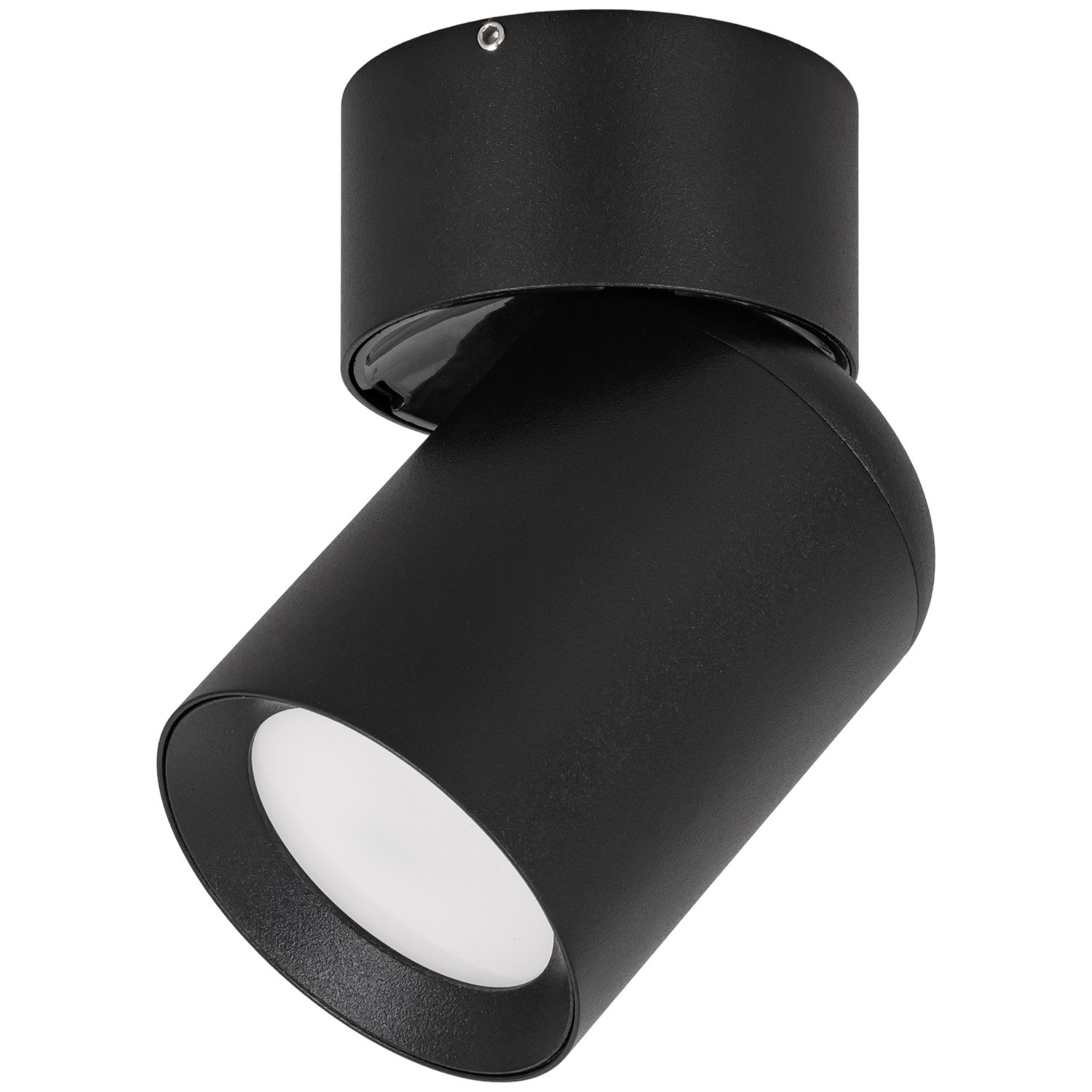 Lampa sufitowa LED - Reflektor ścienny czarny GU10 - Kinkiet natynkowy do pokoju salonu Tuba - LEDHOFF