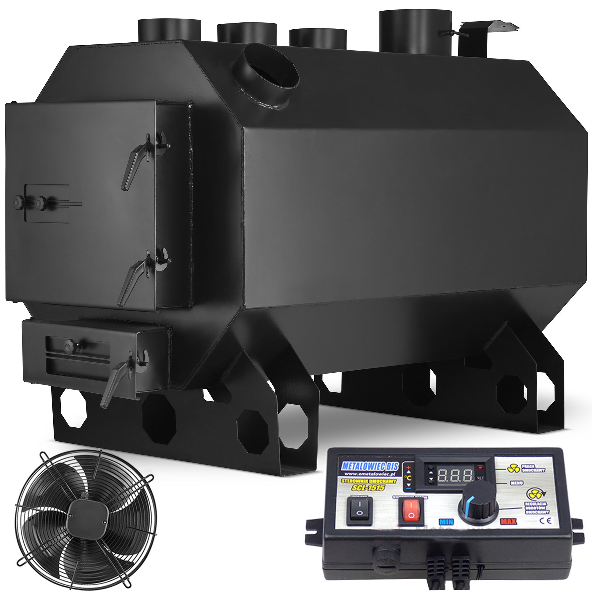 Piec nadmuchowy z nadmuchem grzewczy OKTAGON dmuchawa wentylator 45kW