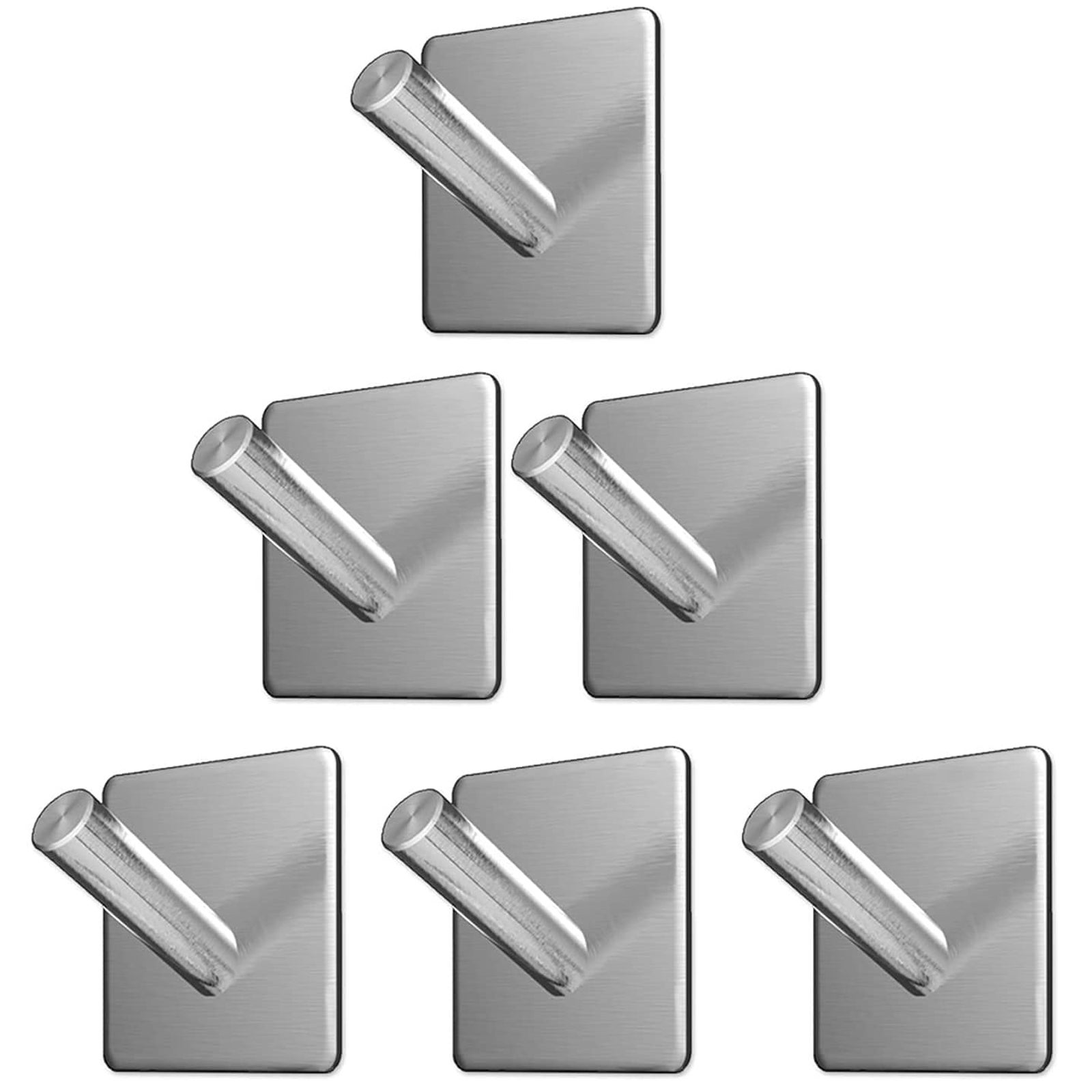 Ściana Hooks Heavy Duty Adhesive Hooks Stal nierdzewna Hangers Nail Użyteczność Hooks, Szafa, Szafa, Toaleta, Sufit, Drzwi, Płyta