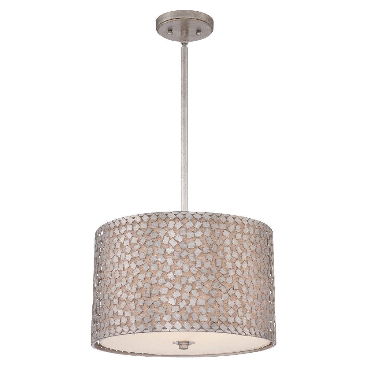 Lampa wisząca stare srebro Confetti 3xE27 100W Quoizel