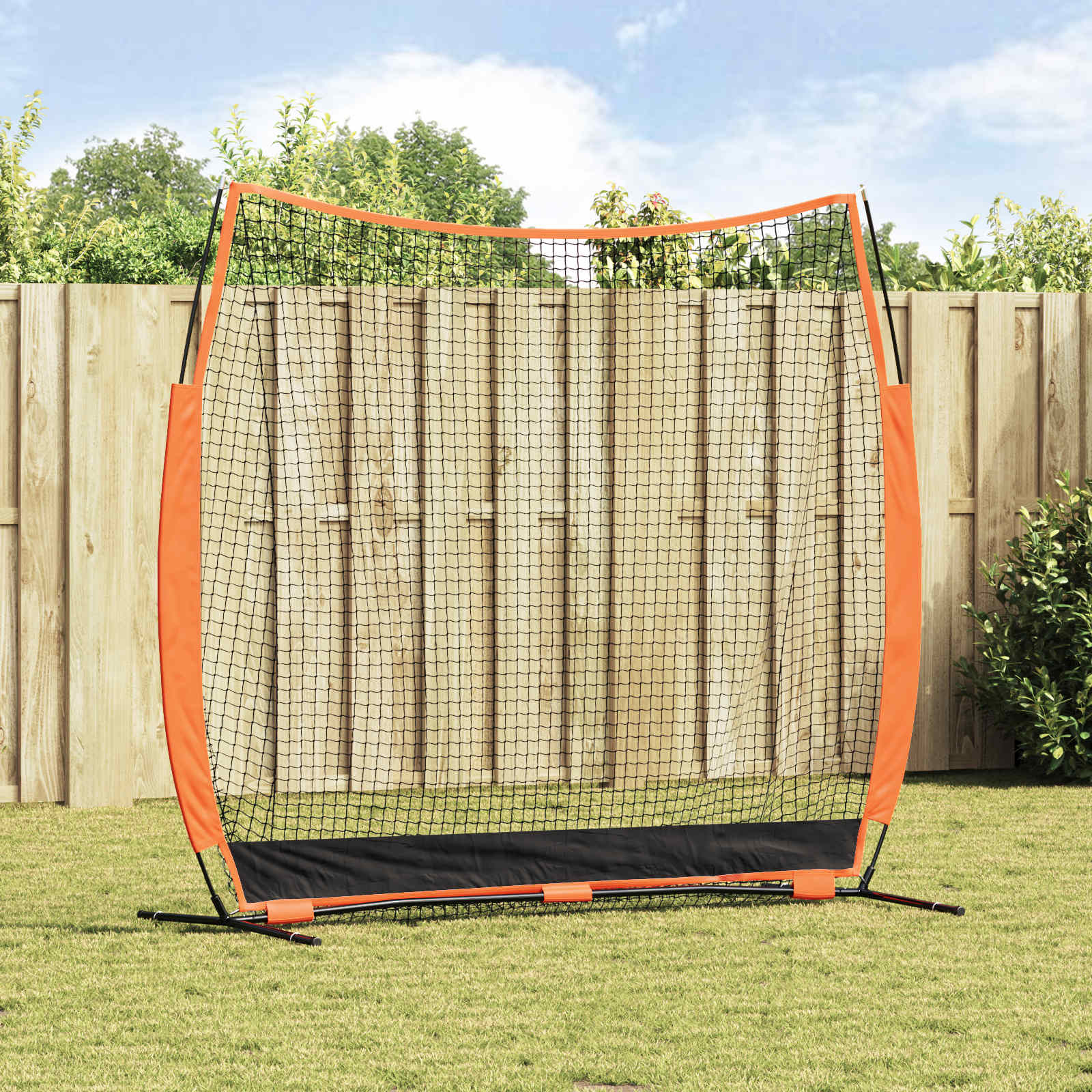 Siatka treningowa do baseballu Czarny 250 x 106,5 x 210 cm vidaXL