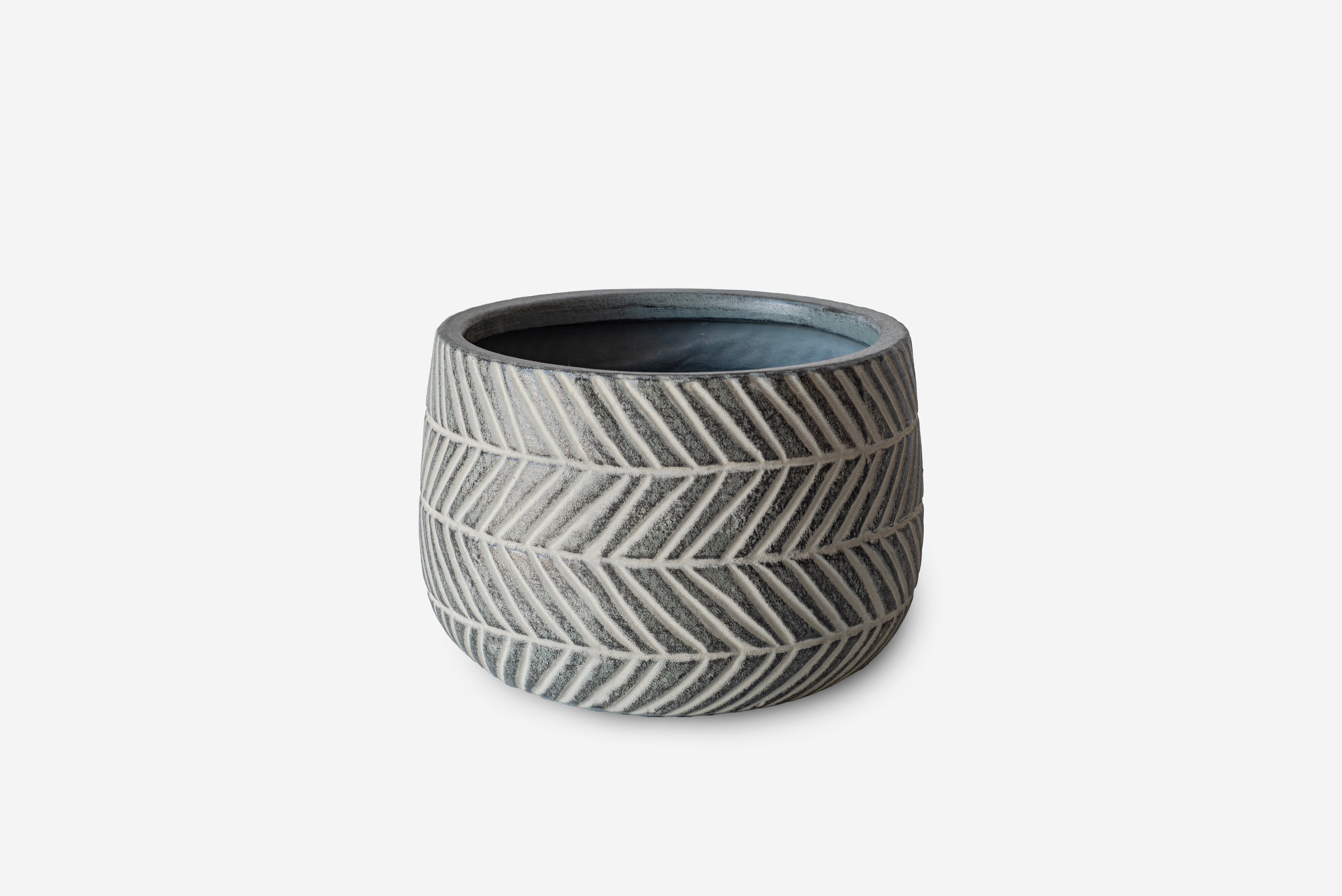 DONICZKA CERAMICZNA OKRĄGŁA, POZIOMA, Ø19,5X12,5 CM