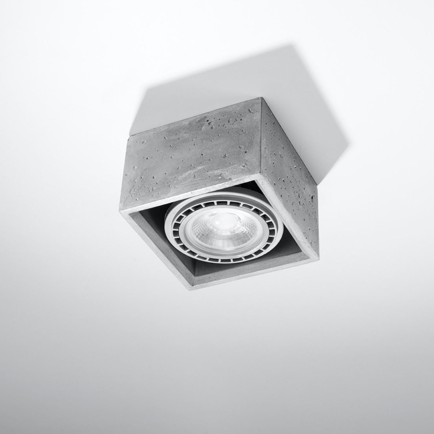 Plafonnier Béton Gris GU10/ES111 1 Quatro