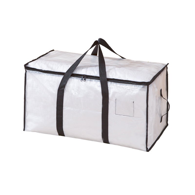 88L Duże torby do przechowywania, przezroczyste torby do przenoszenia z uchwytem na zamek błyskawiczny, do przechowywania ubrań, 68,6 x 38 x 35,5 cm
