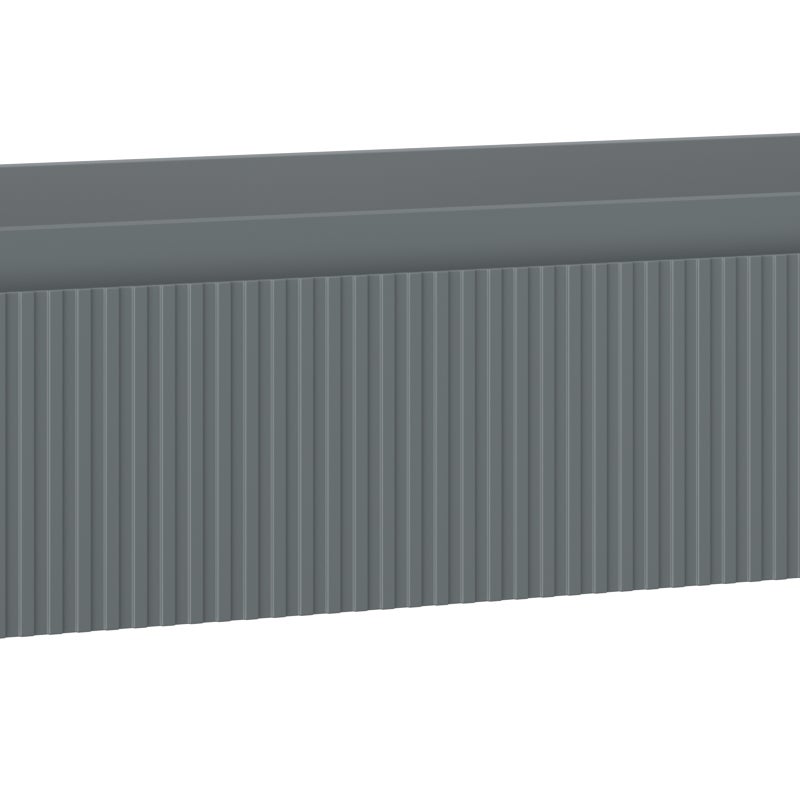 Mexen Rivel szafka łazienkowa podumywalkowa 160 cm, 1 szuflada, ryflowana , grafit mat - 91A20-16023-1-BF66