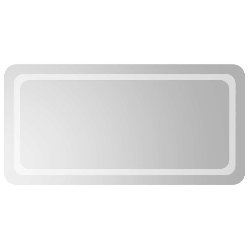 Lustro Łazienkowe LED 100x50 cm Przezroczyste ze Szkła Hartowanego