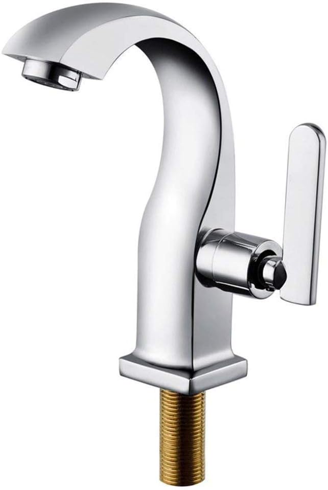 Nowoczesna bateria zlewozmywakowa Simplicity z mieszaczem do zimnej wody, jednouchwytowa bateria łazienkowa (rozmiar: z rurą 60 cm)