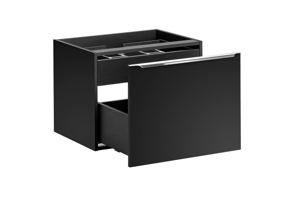 Szafka pod umywalkę nablatową SANTA FE BLACK 60 cm czarny mat