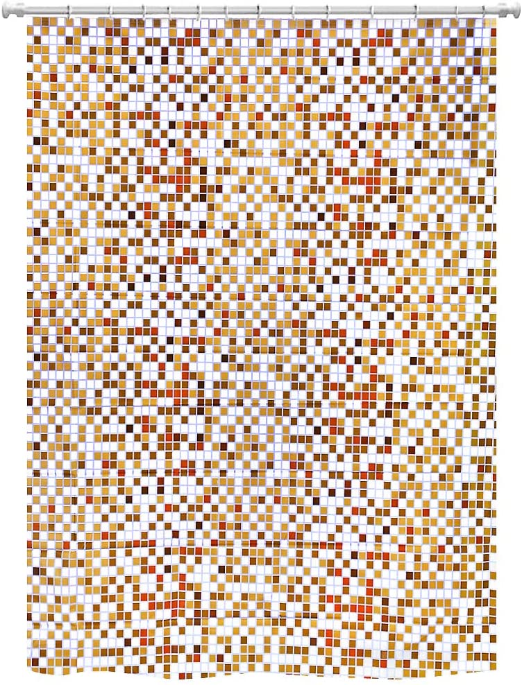 Zasłona Prysznicowa Do Wanny 180x200 cm Trwała Wodoodporna Odporna Na Pleśń Nowoczesna Z Haczykami Design A