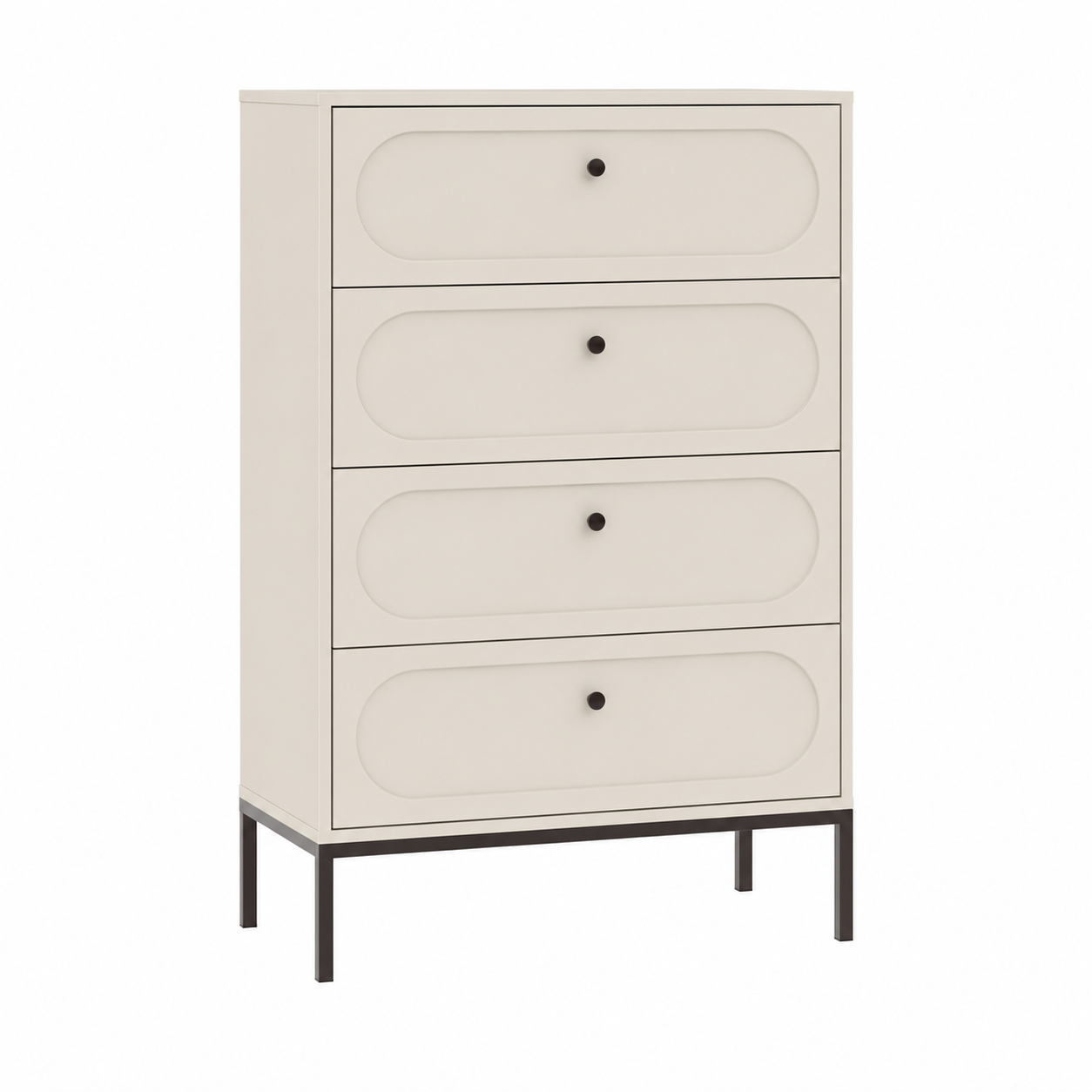 Komoda 4 szuflady, Kaszmir, 75,9 x 40 x 115,5 cm