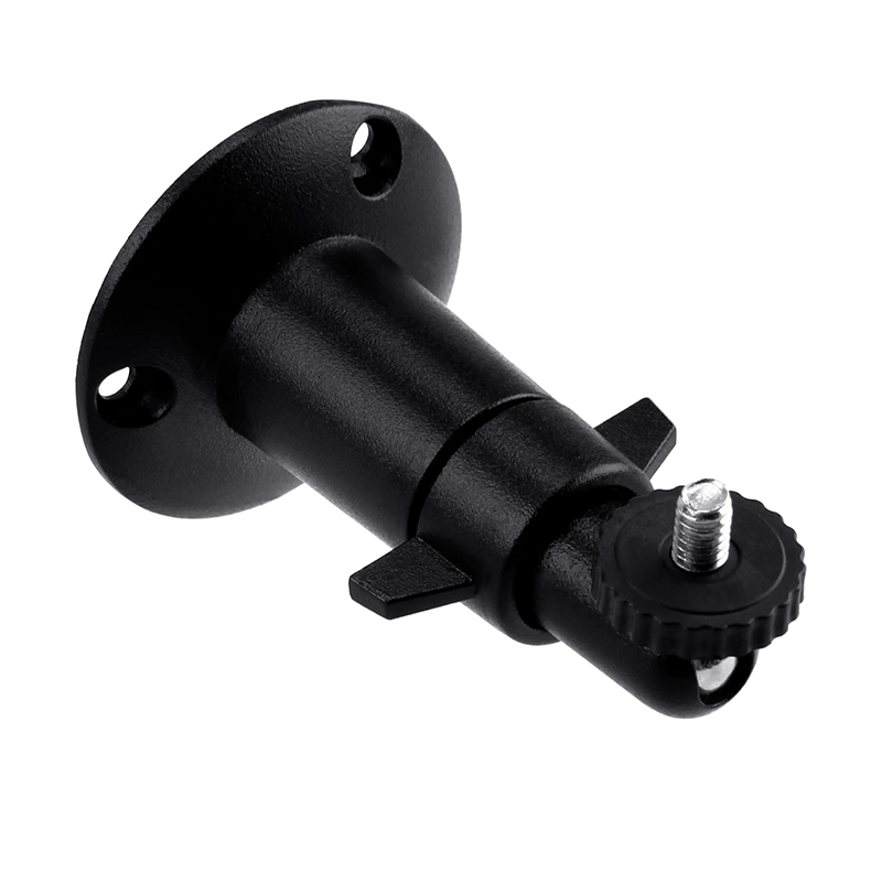 Regulowany uchwyt kamery z gwintem 1/4 cala, kompatybilny z kamerami EufyCam s3 Pro, Arlo, Blink i Ring, czarny.