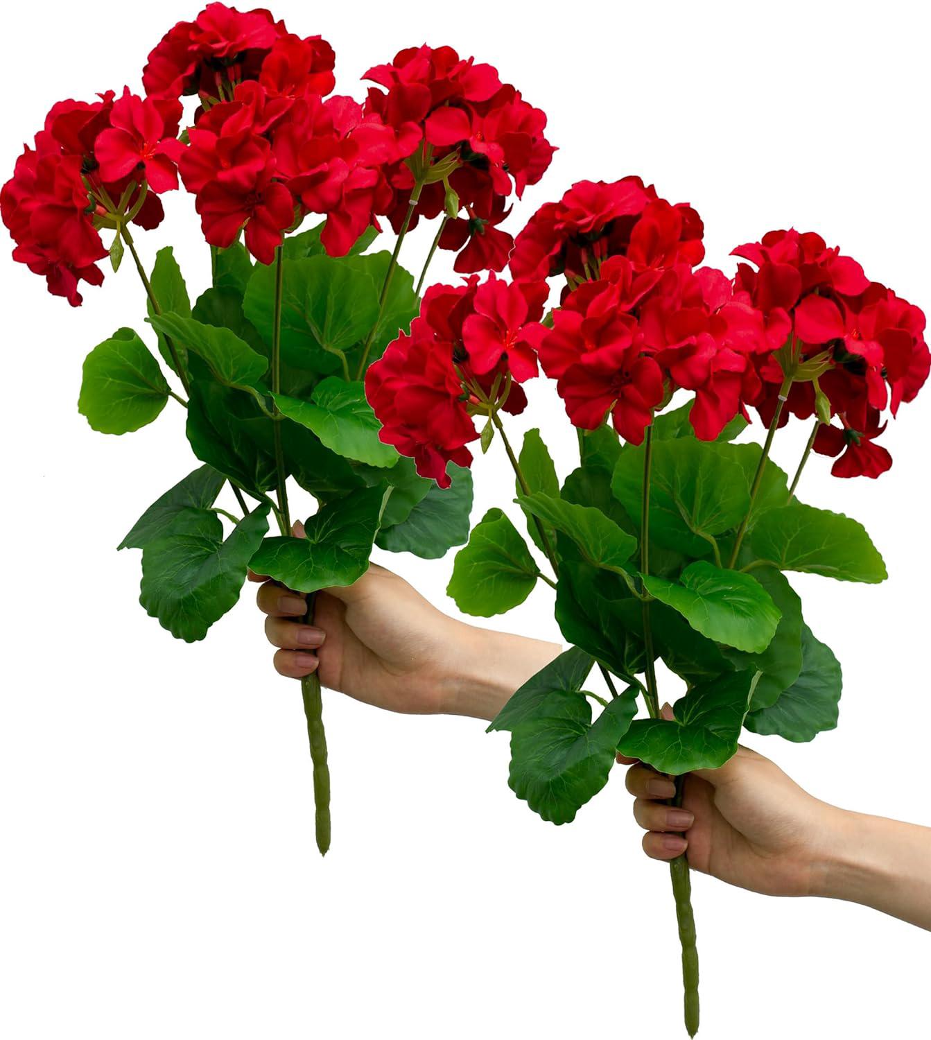 Sztuczna galia geranium Kwiaty sztuczne Begonia Sztuczna jedwabna róża