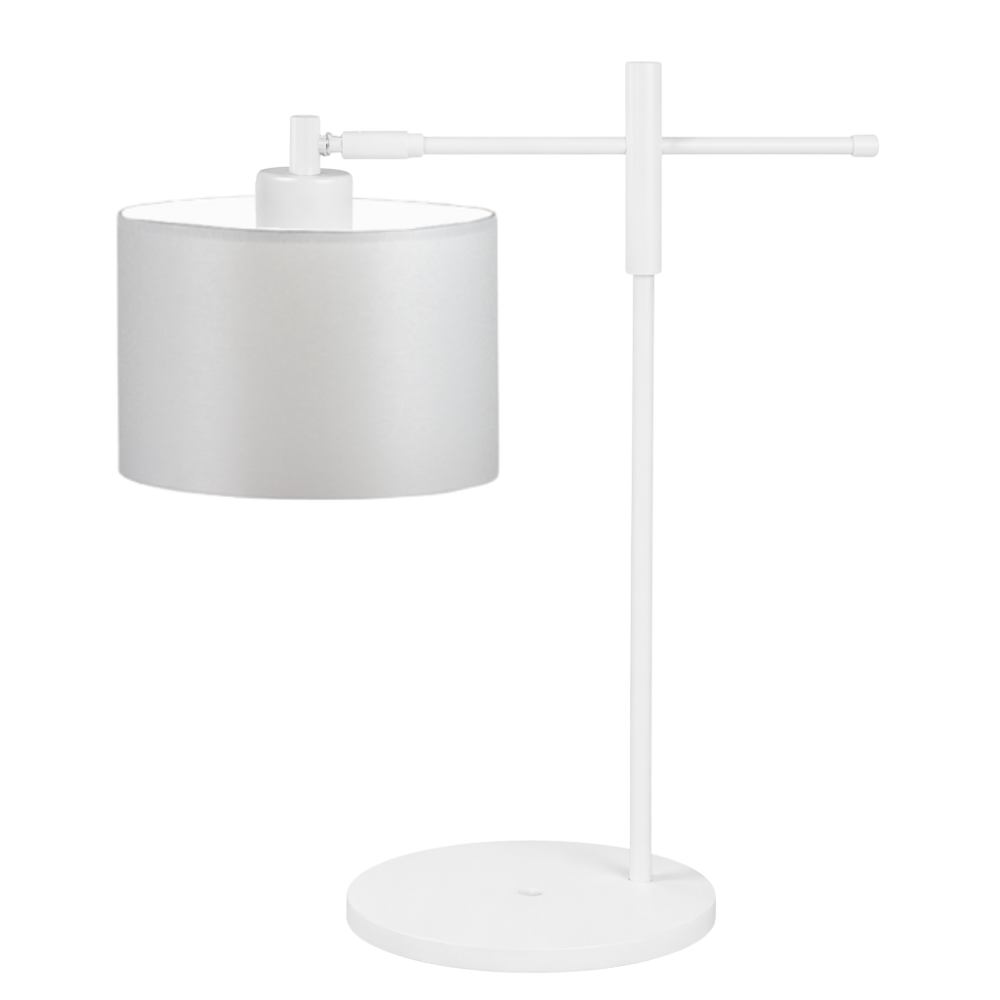 Lampka nocna na biurko lampa biurkowa LED z abażurem walec MIKO
