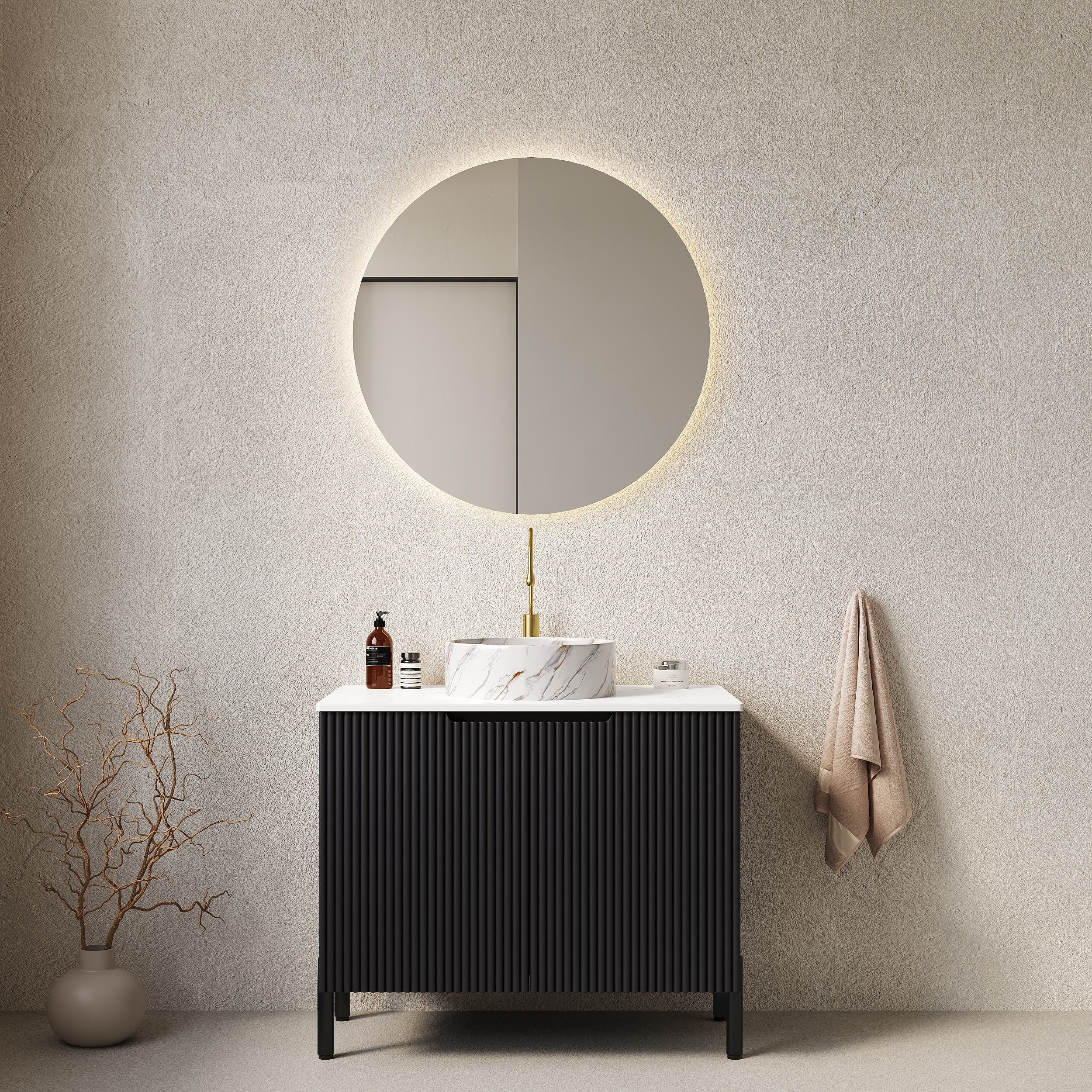 Szafka pod umywalkę 76 x 48 x 87 cm, z miejscem do przechowywania, biały, lite drewno oraz MDF, praktyczny wybór do codziennego użytkowania