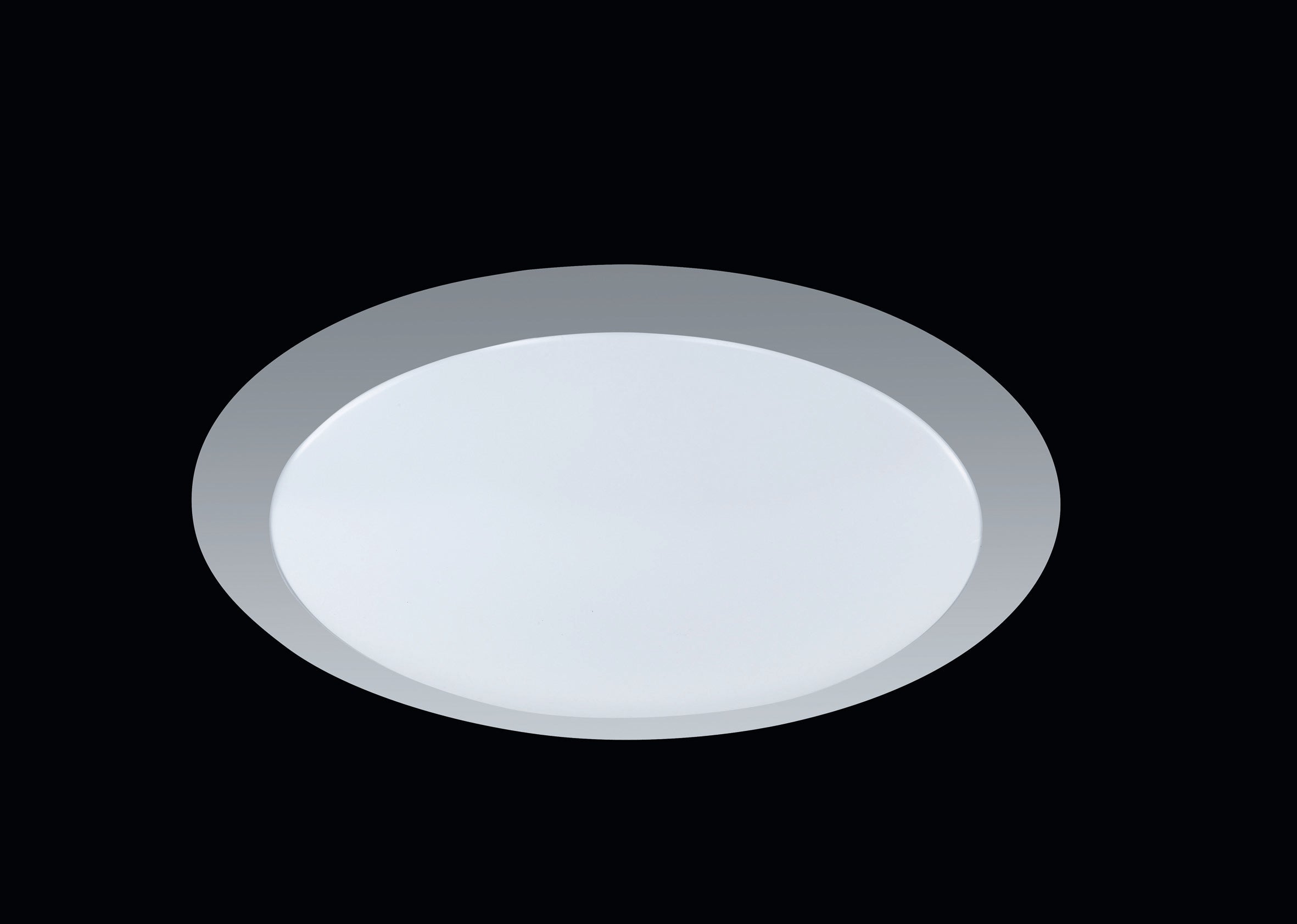 Plafon okrągły GONZALO LED 12W Ciepła biel 1050 lm srebrno-biały wym:9x34x34cm IP20 Trio