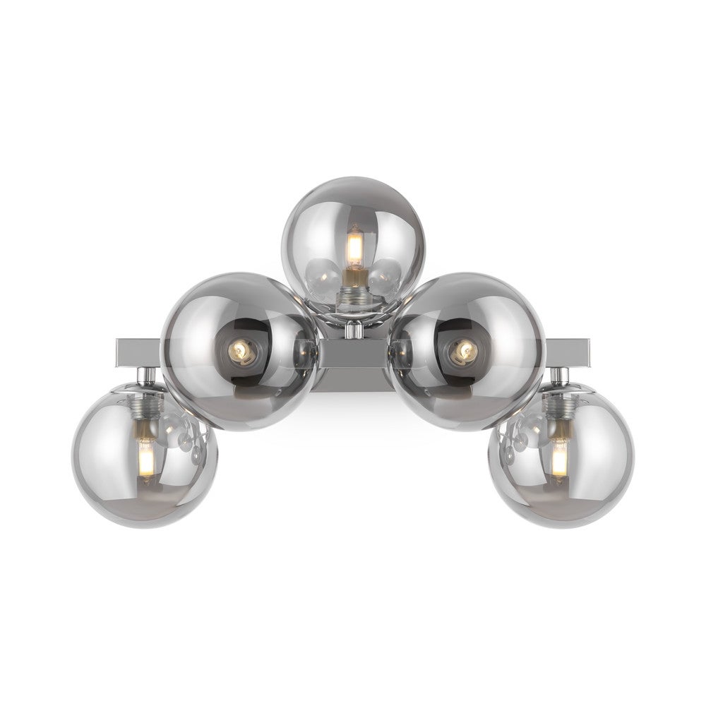 Lampa ścienna chrom, szklane kule Dallas Maytoni MOD547WL-05CH