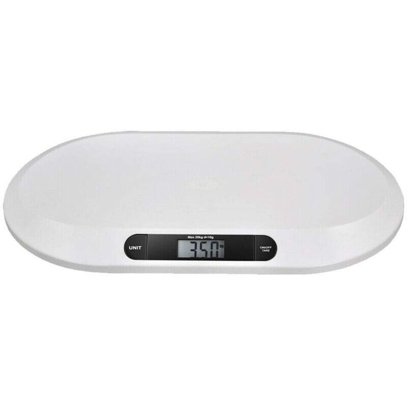 Cyfrowa waga niemowlęca 20 kg, waga elektroniczna dla dzieci/szczeniaków/kotów, ekran LCD, funkcja tarowania, TRIMEC