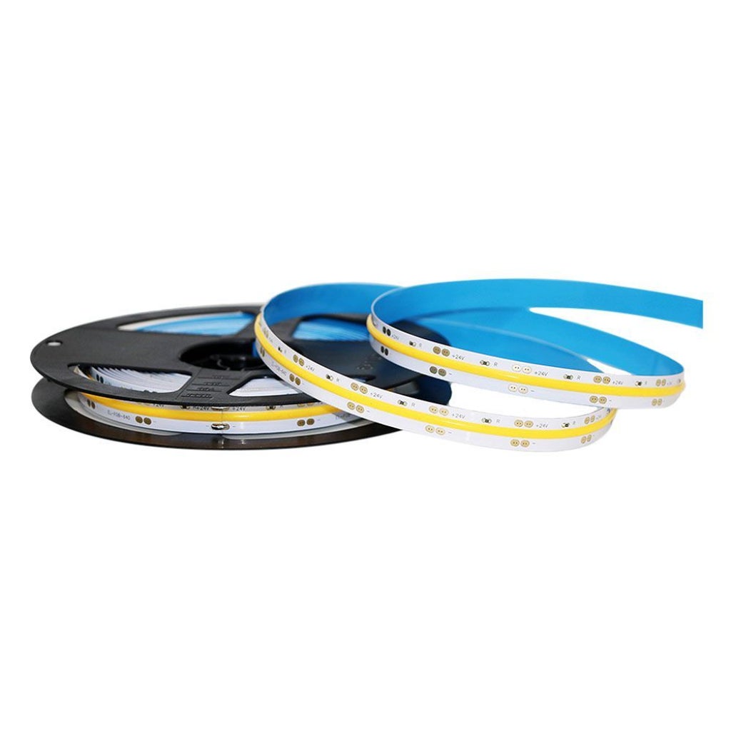 Taśma LED COB 10W/m 5m 24V 800Lm/m 3000K IP20 8mm