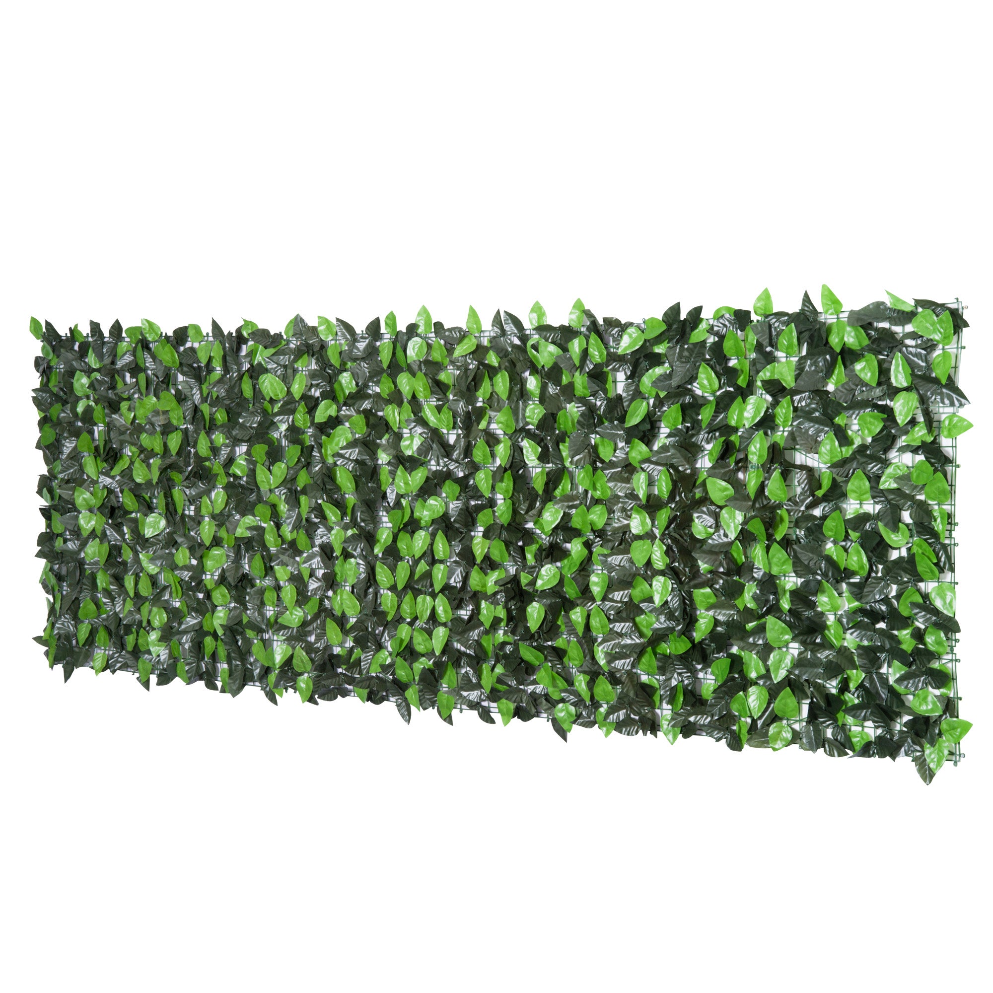 Sztuczny żywopłot z liści Panel ogrodzeniowy do ogrodu, dekoracji wnętrz, 3 m x 1 m, jasnozielony i ciemnozielony