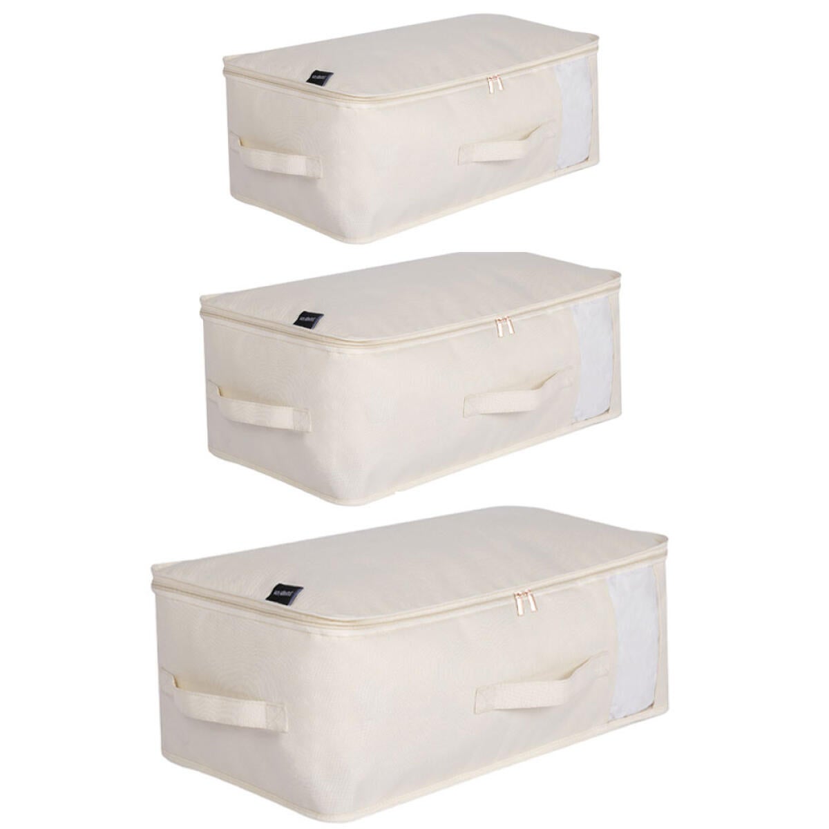 Składane torby do przechowywania, zestaw 3 sztuk, 55x30x20cm/60x40x20cm/66x47x28cm, torby do przechowywania ubrań