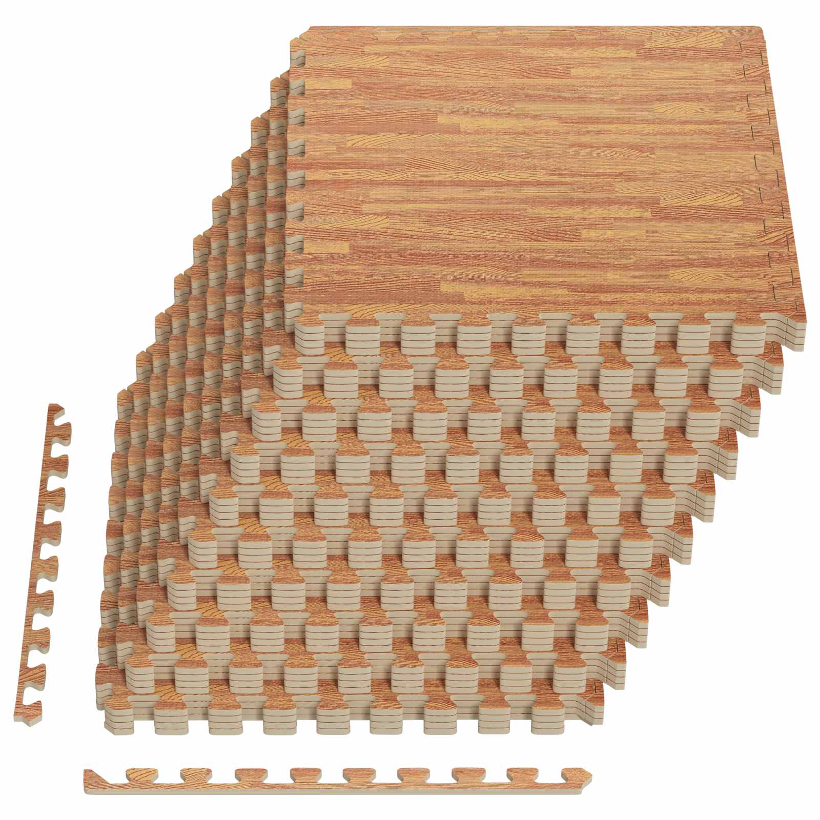 40x Mata pod Basen z Pianki EVA Drewno