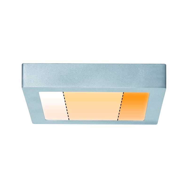 Plafon kwadratowy CARPO LED 13W Odcienie bieli 1050lm chromowany wym: 3,8 x 22,5 x 22,5 cm IP20 Paulmann