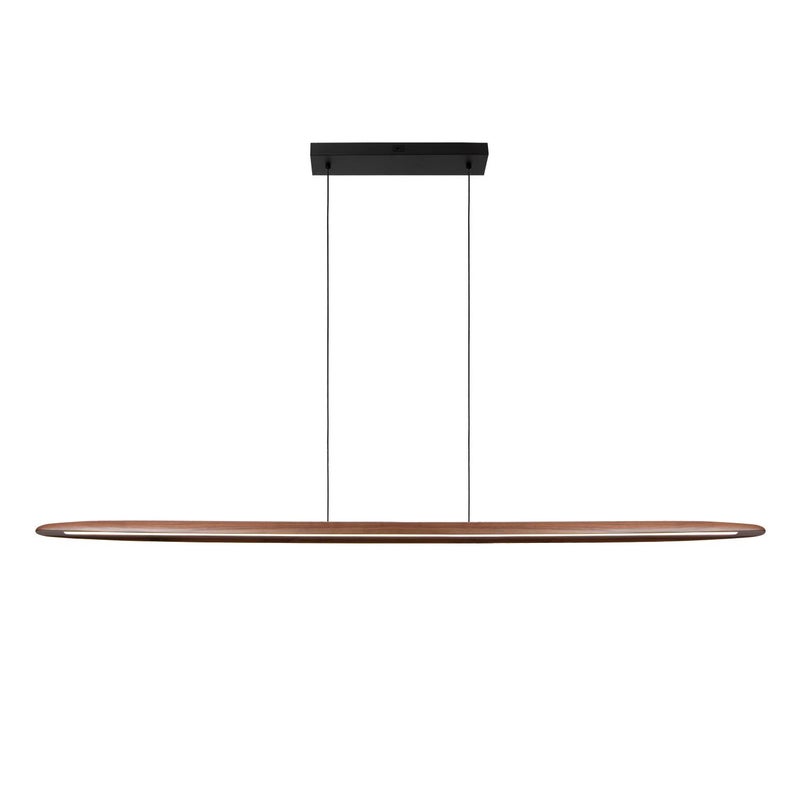 Lampa wisząca LED LANGHOLT 28W Odcienie bieli 3300lm drewno jasne drewno-czarna wym:158x6,5x180cm IP20 Lucide