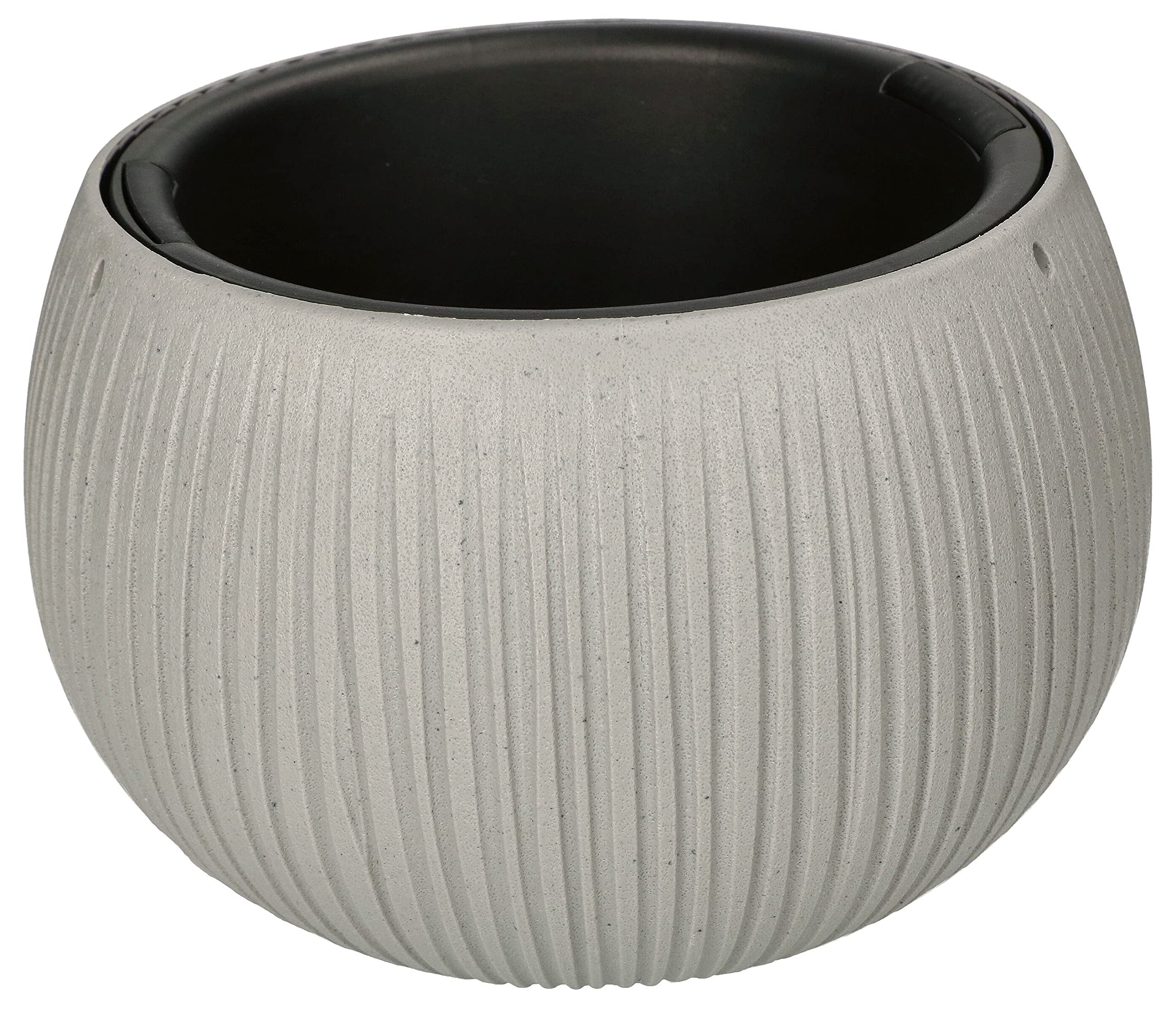 Doniczka z wkładem 240x160 mm imitacja betonu - KOTARBAU