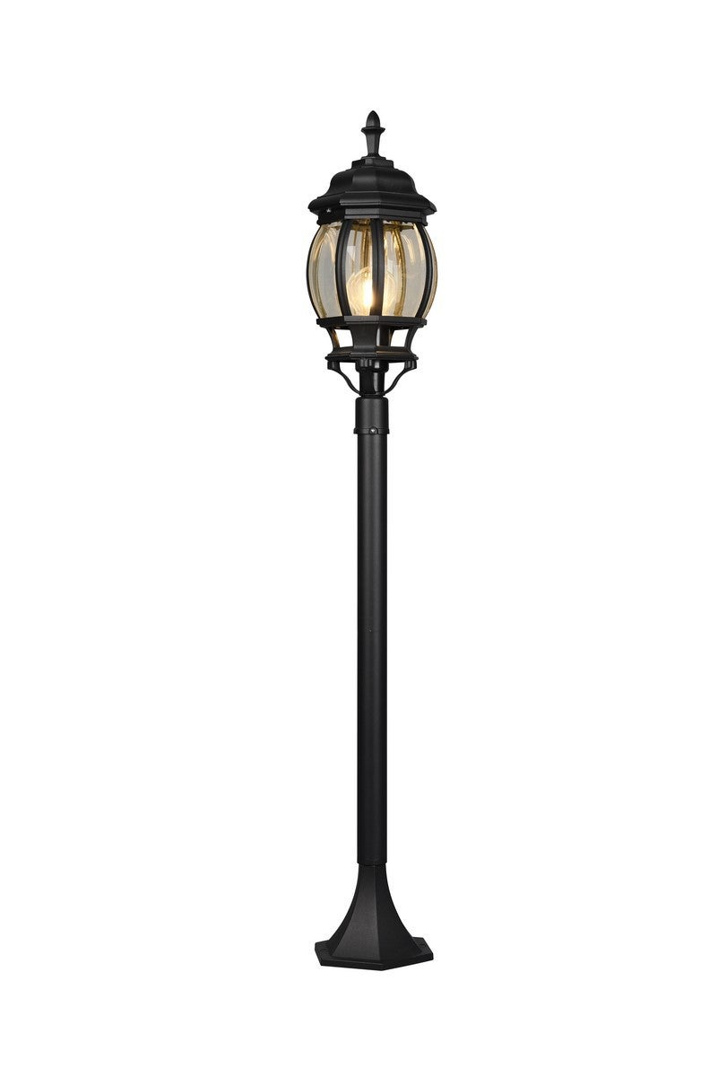Lampa ogrodowa stojąca Elvo czarna 1xE27x60W IP23 wym: 100 x 17 x 17 cm aluminium Trio