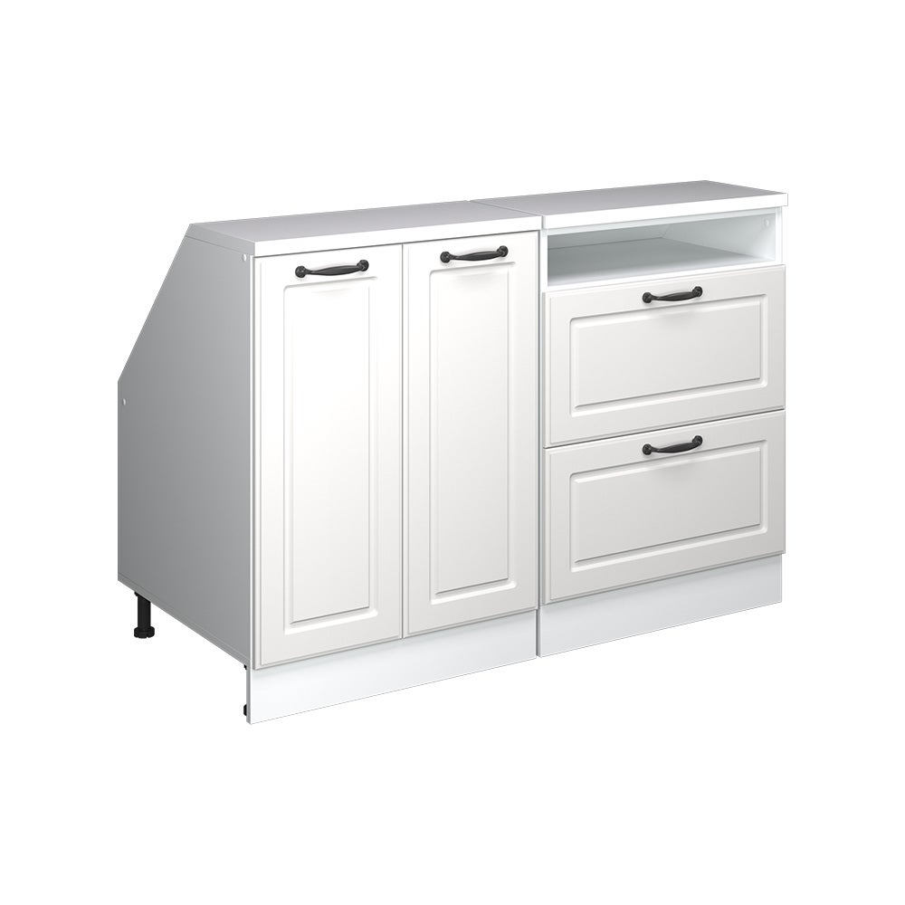 Vicco Zestaw szafek na dach skośny Rion, Biały domek wiejski, 120 cm Zestaw 2 korpusów szafy głębokość 60 cm