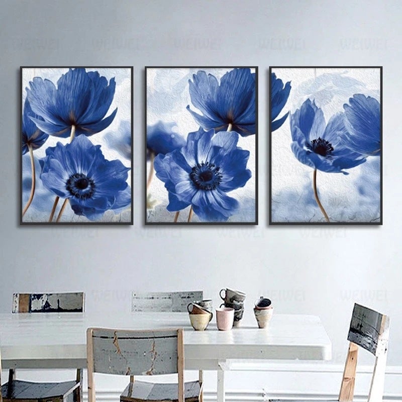 Plakat dekoracyjny — Obraz na płótnie — Grafiki ścienne (40 x 60 cm x 3 sztuki, bez ram) — Same wydruki