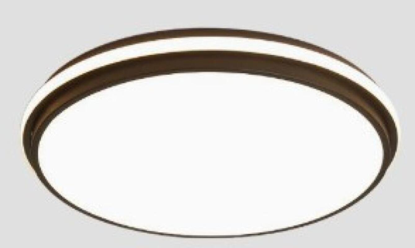 Wpuszczana lampa sufitowa LED, 54 W, trzy temperatury barwowe, regulowana jasność, z pilotem, okrągły kształt, kolor czarny, 50 cm.