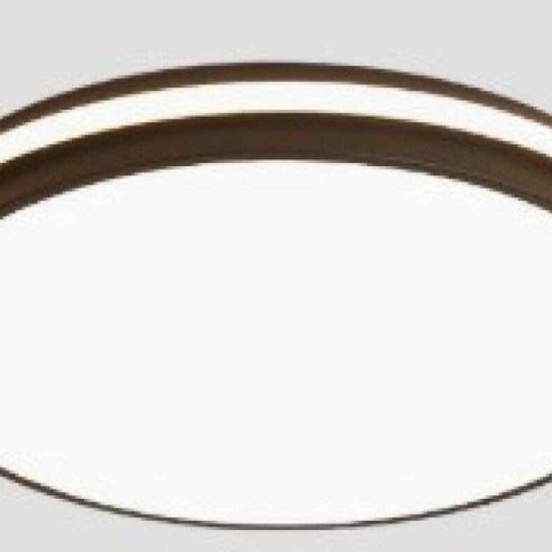 Wpuszczana lampa sufitowa LED, 54 W, trzy temperatury barwowe, regulowana jasność, z pilotem, okrągły kształt, kolor czarny, 50 cm.