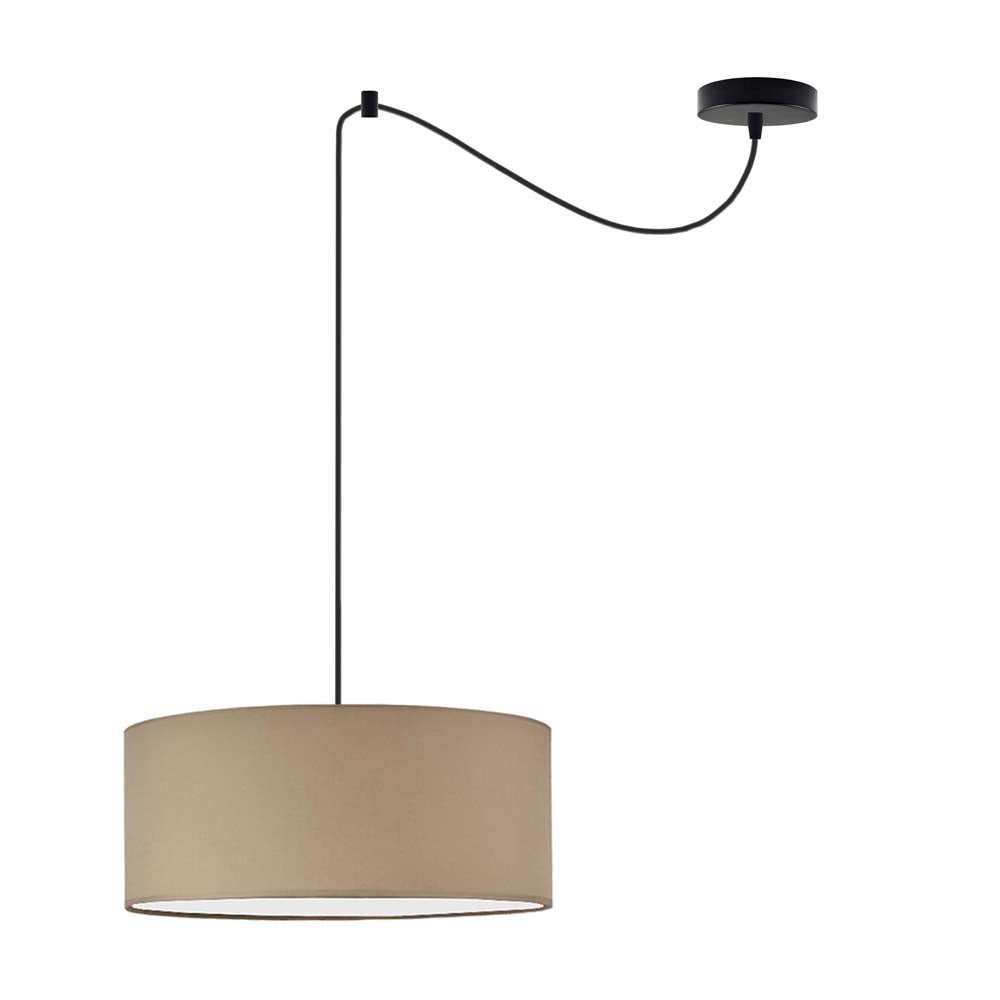 Lampa wisząca zwis żyrandol sufitowa z abażurem walec TANGO Z1
