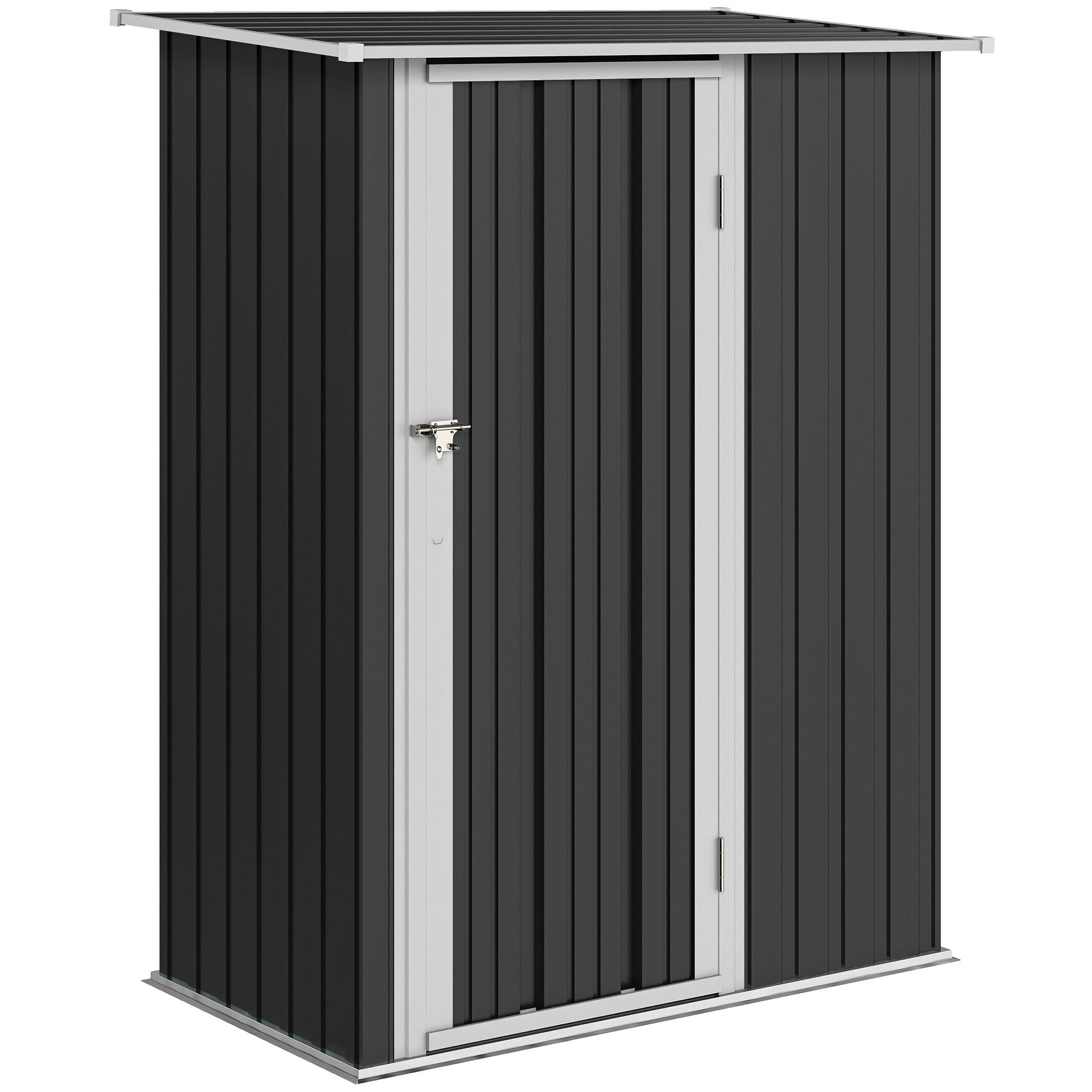Szopa metalowa 1,07 m², dach dwuspadowy, ciemnoszary