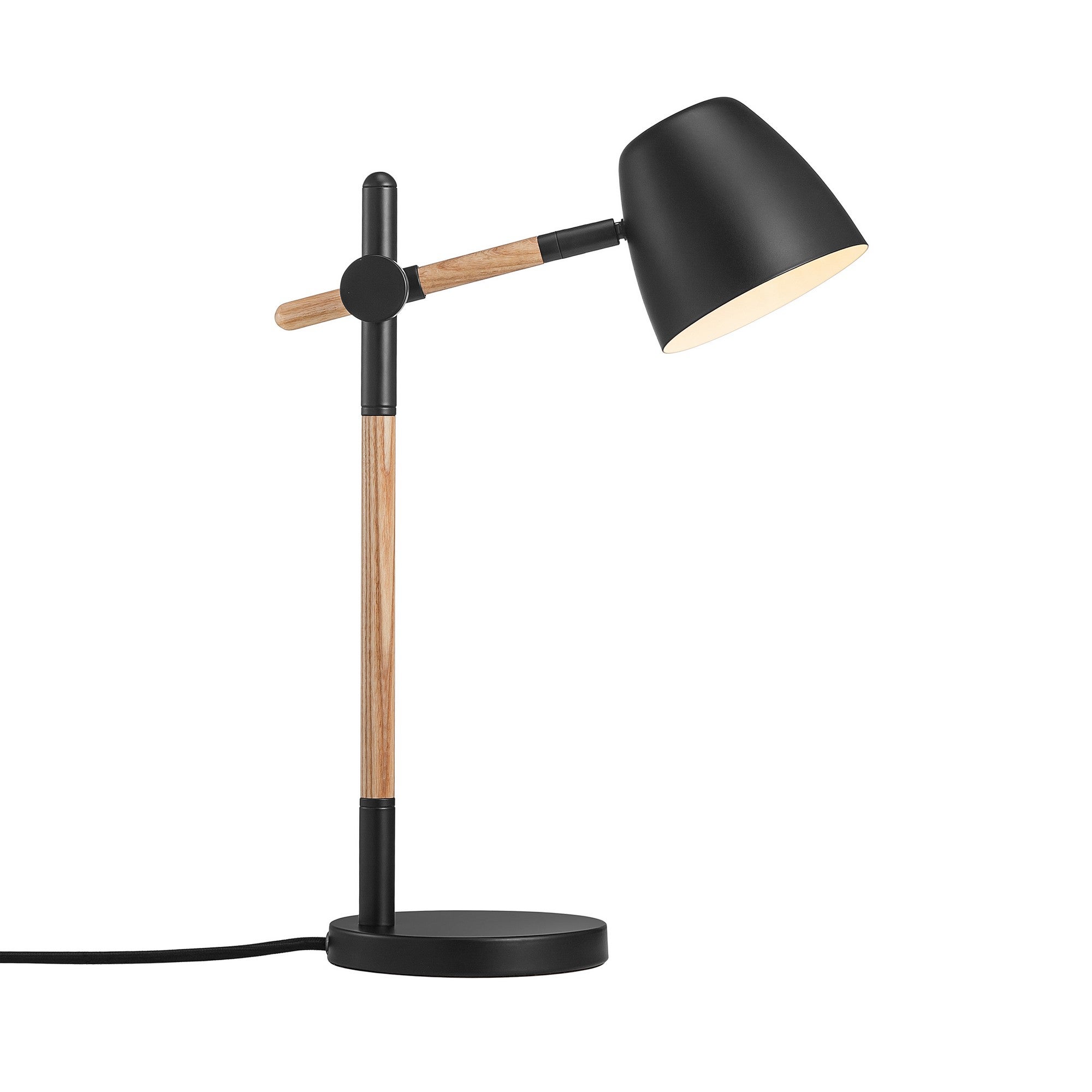 Lampa stołowa Theo z drewnem - 2112645003