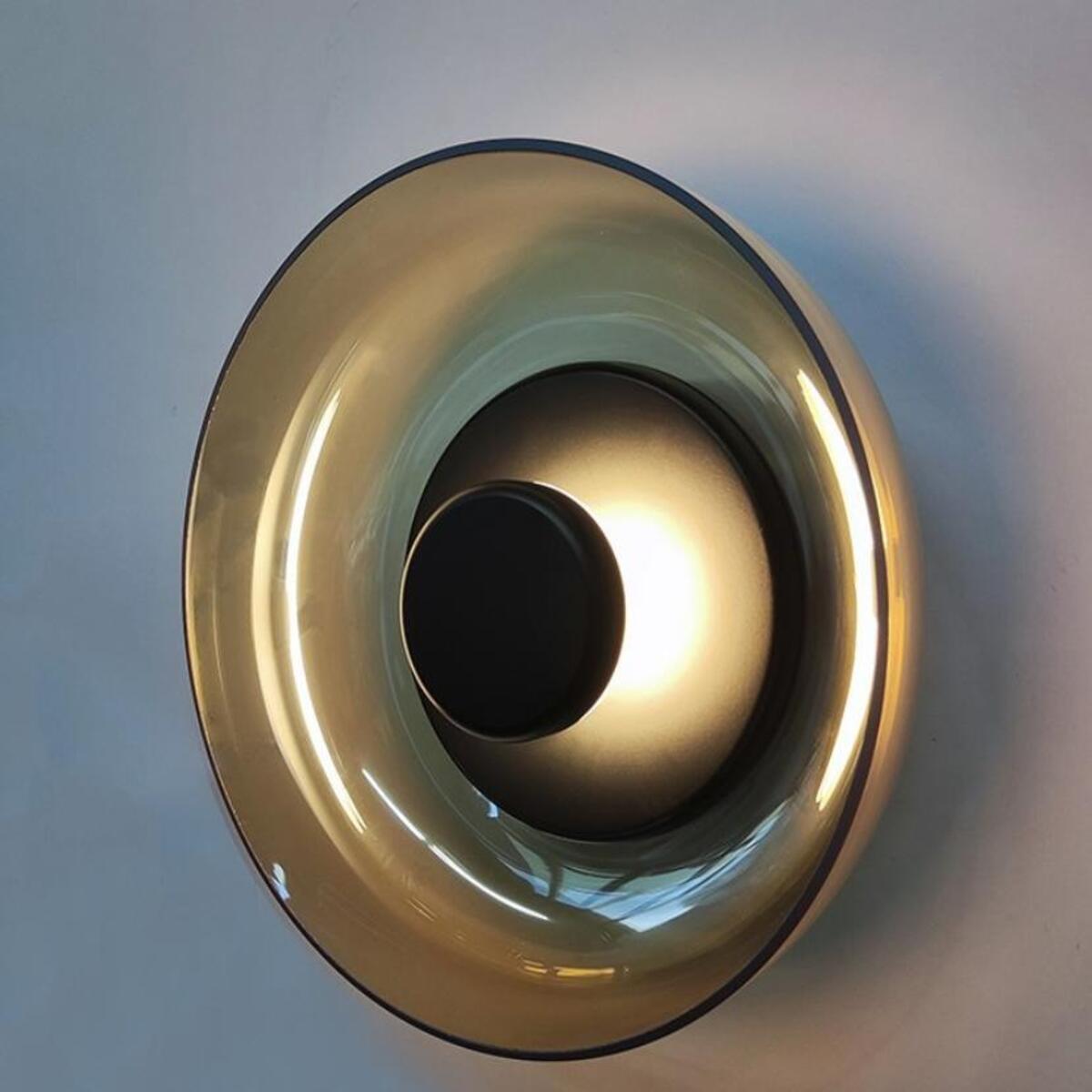 Szklana lampa ścienna w stylu vintage (Bauhaus), idealna do sypialni, przy łóżku, do przedpokoju, korytarza lub salonu; 3000/4000/6000 K