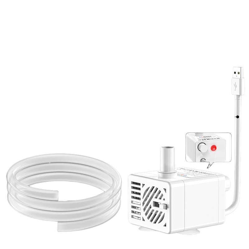 Pompa wodna USB 5 V z przewodem zasilającym, inteligentna mini pompa z czujnikiem wody, odpowiednia do chłodziarek wodnych dla zwierząt domowych