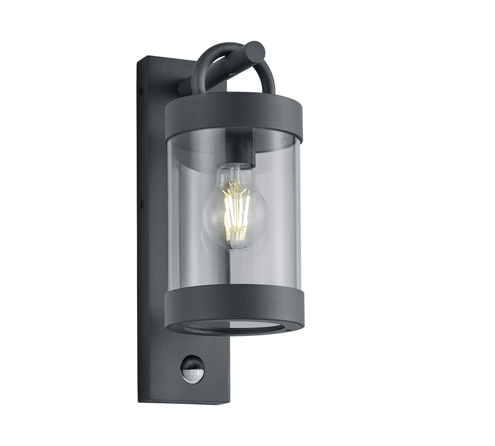Lampa elewacyjna kinkiet zewnętrzny SAMBESI - CZUJNIK RUCHU antracyt Trio 204169142