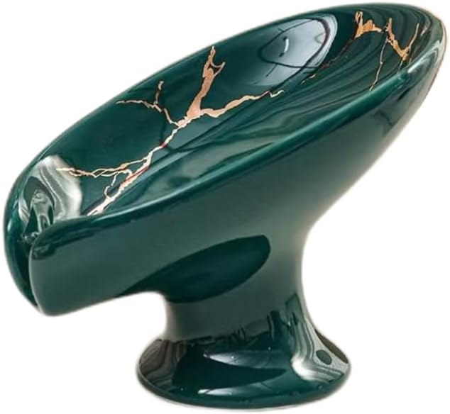 Mydelniczka, ceramiczna mydelniczka z ociekaczem, odpowiednia do zlewów, łazienek, pryszniców i kuchni; przyjazna dla środowiska.