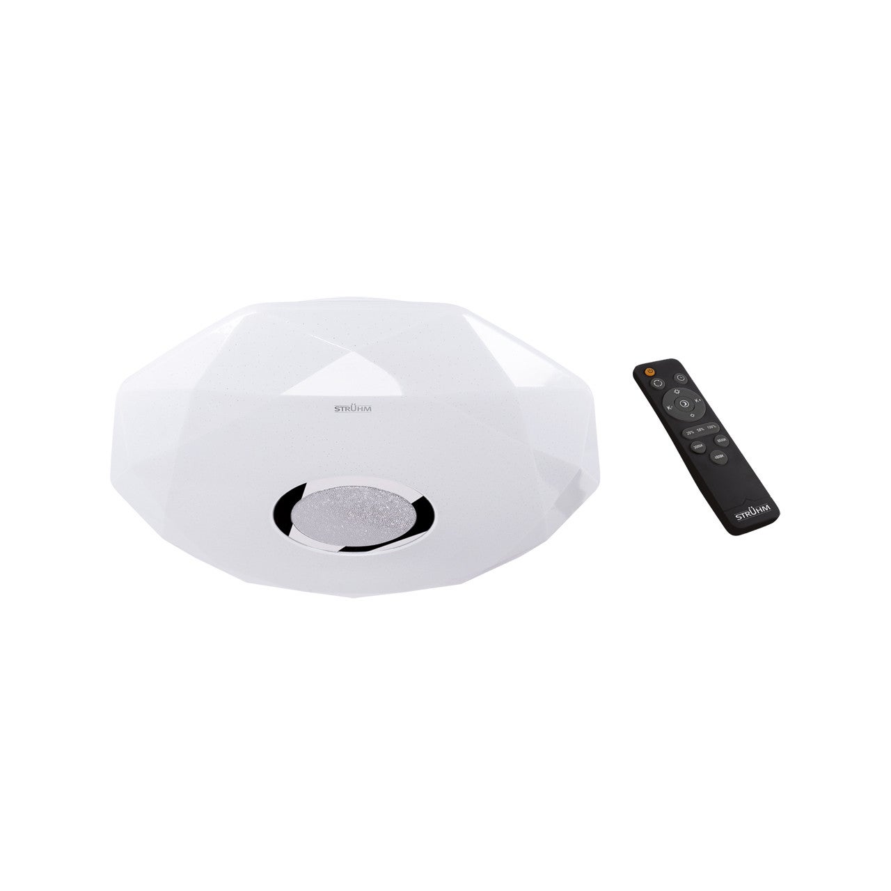 Plafon Iryna okrągły biały LED 24W 3000K-6500K 2240lm z pilotem wym: 7 x 39,5 cm IP44 tworzywo sztuczne Struhm
