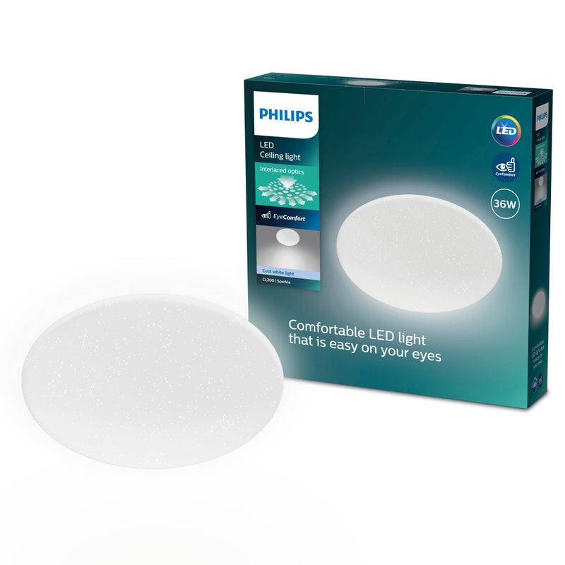 Plafon Philips Lampa Sufitowa 36W 3800lm 4000K z Efektem Gwiazd Moire CL200