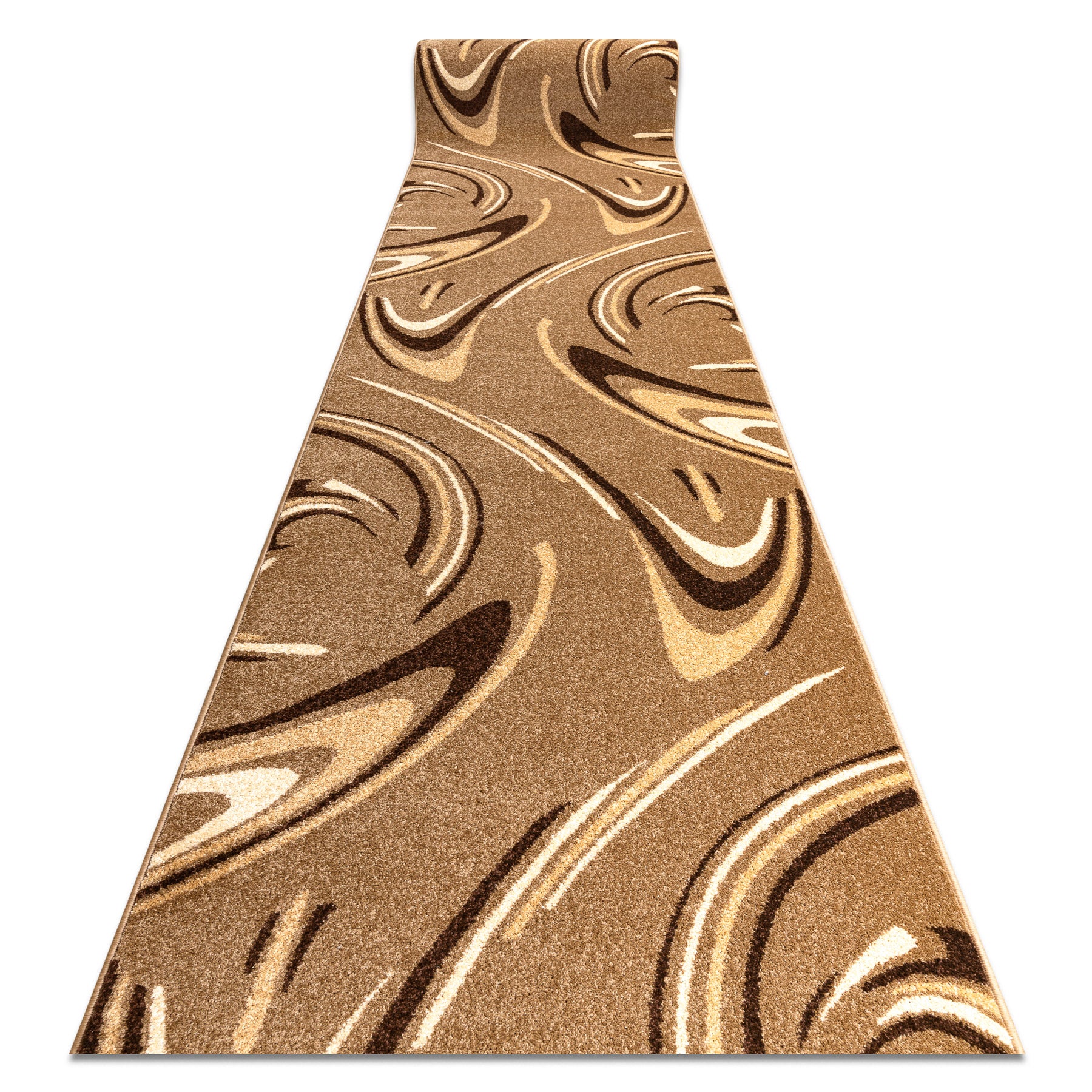 Chodnik KARMEL FRYZ - COFFEE orzech 120 cm 120x760 cm